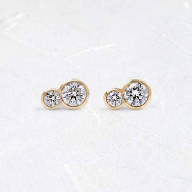 Duet Round Studs - In Stock
