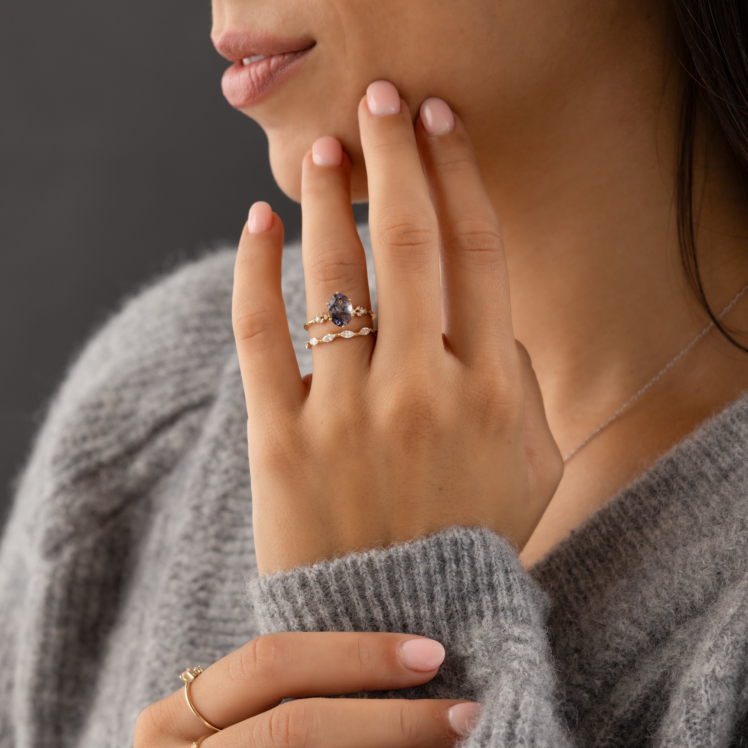 Myriad Ring, 1.75ct. Dark Purple-Blue Tanzanite | Melanie Casey