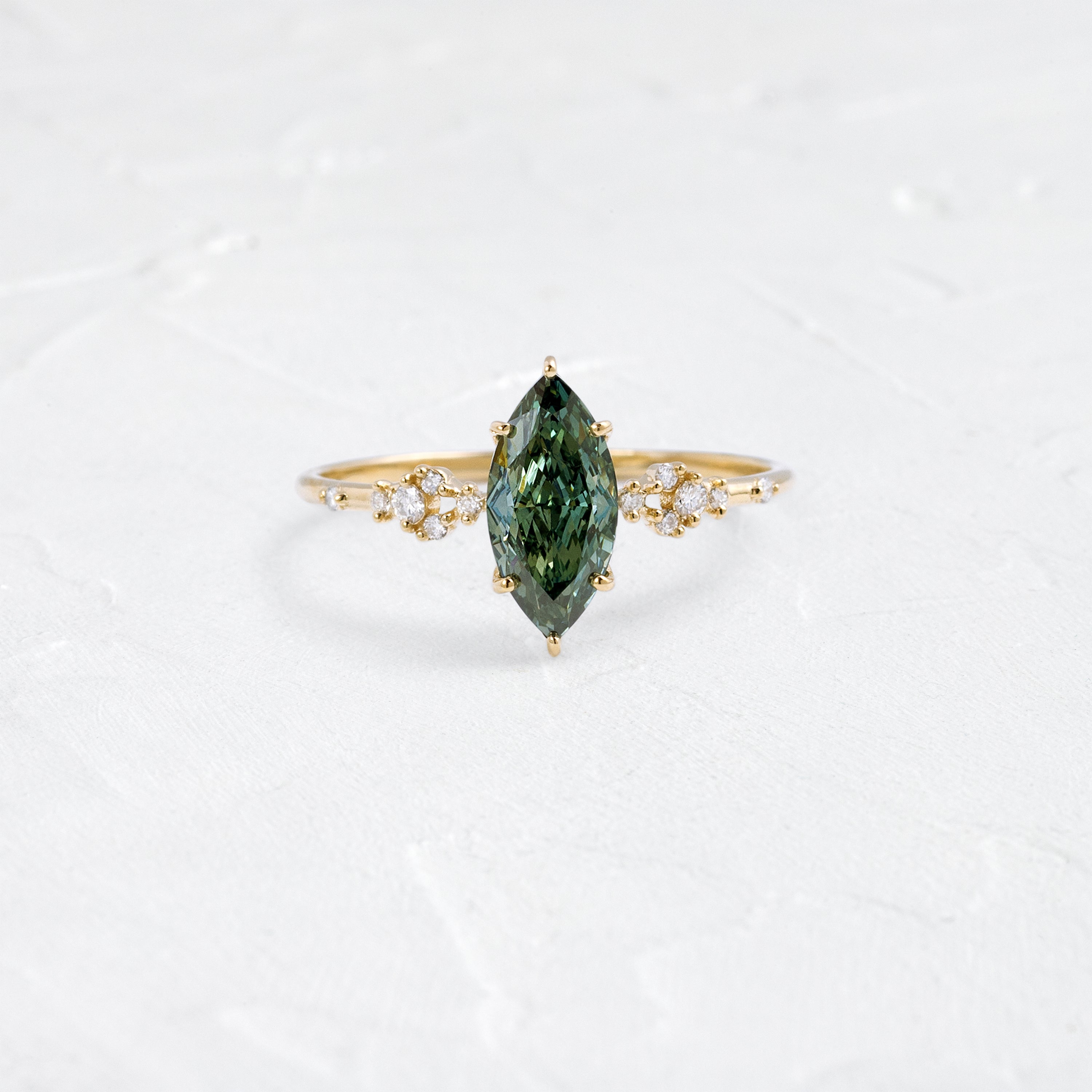 Myriad Ring, 1.1ct. Lab-Grown Green Diamond | Melanie Casey Jewelry