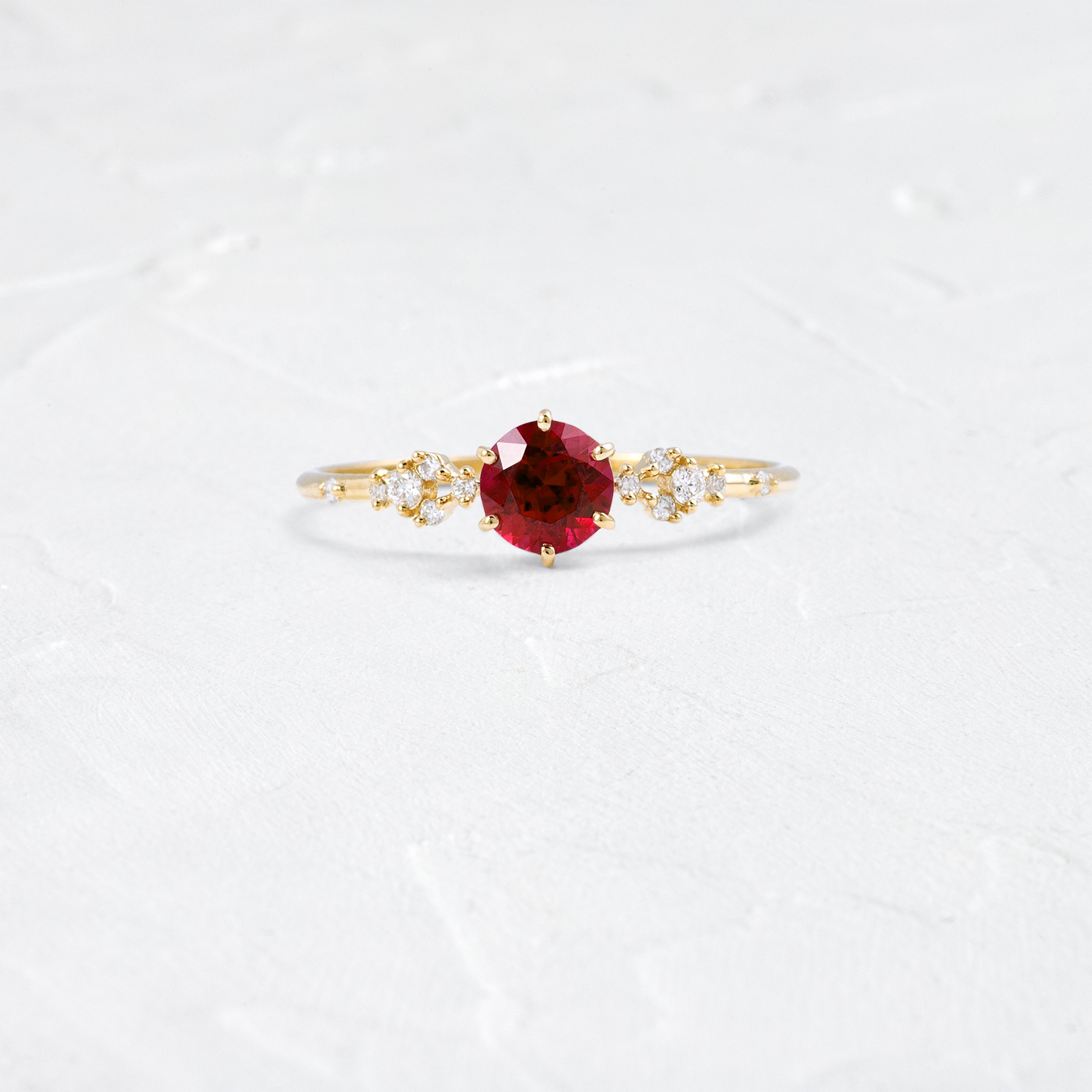 BIG HAND silver925×k18×coral×Ruby BIG HAND silver925×k18×coral×Ruby Sterling Silver Ruby CZ Braid