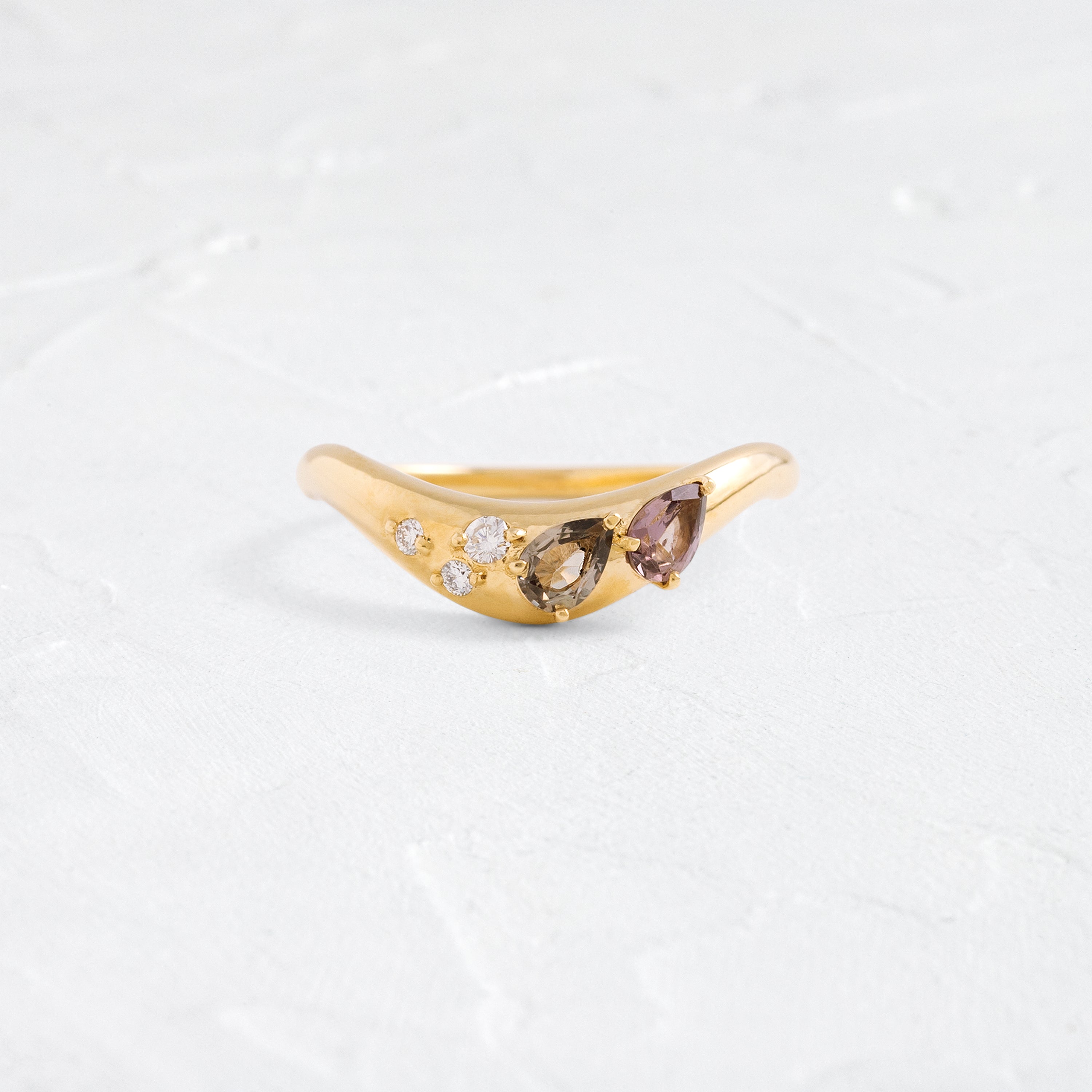 Amplify Double Pear Band in Autumn | Melanie Casey Jewelry