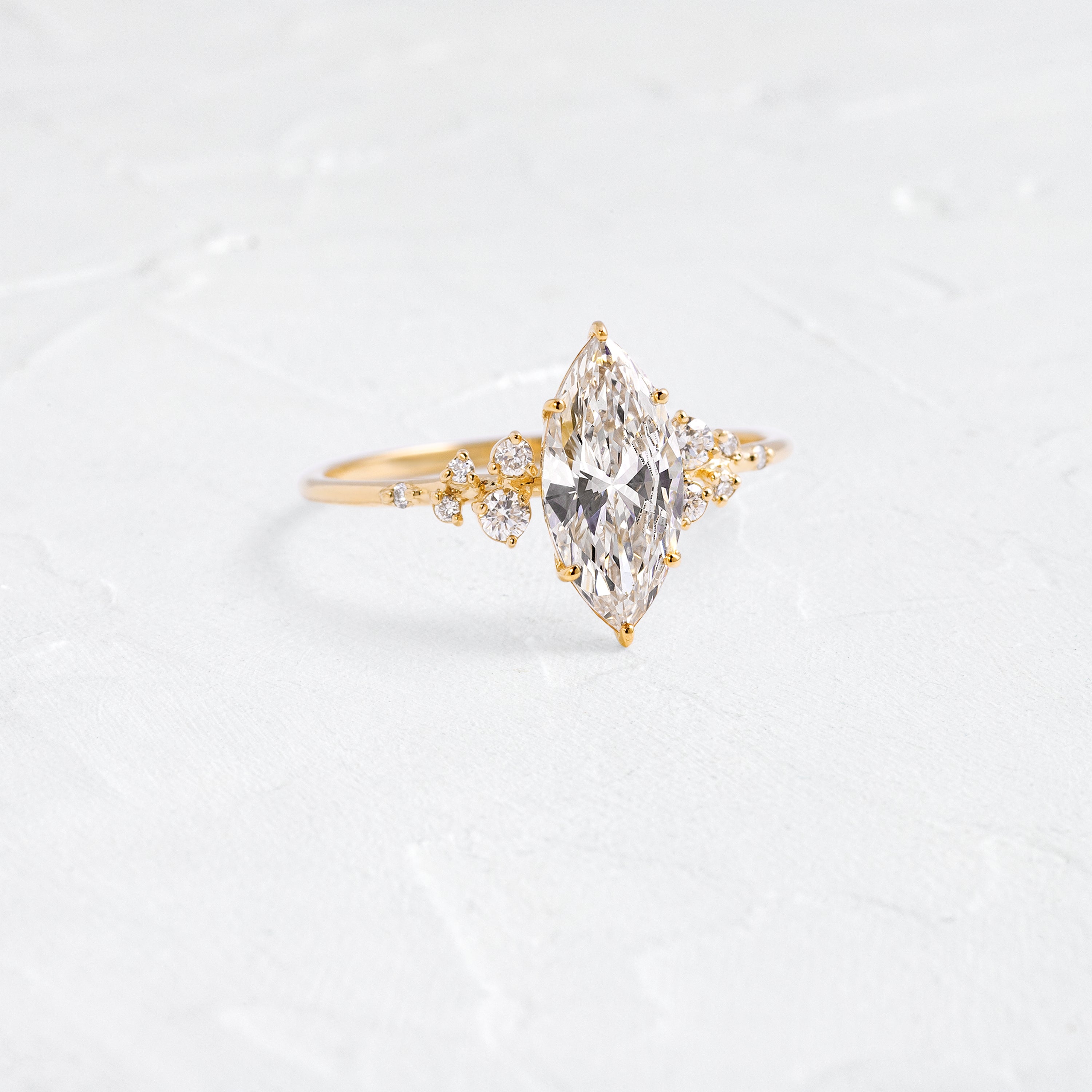 Snowdrift Ring, 1.17ct. Lab-Grown Champagne Diamond | Melanie Snowdrift Ring, 1.17ct. Lab-Grown Champagne Diamond | Melanie