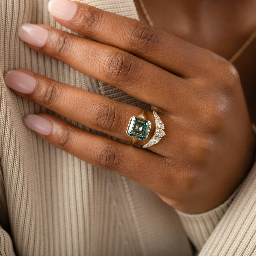 Elixir Ring, 5.08ct. Lab-Grown Green Diamond - OOS