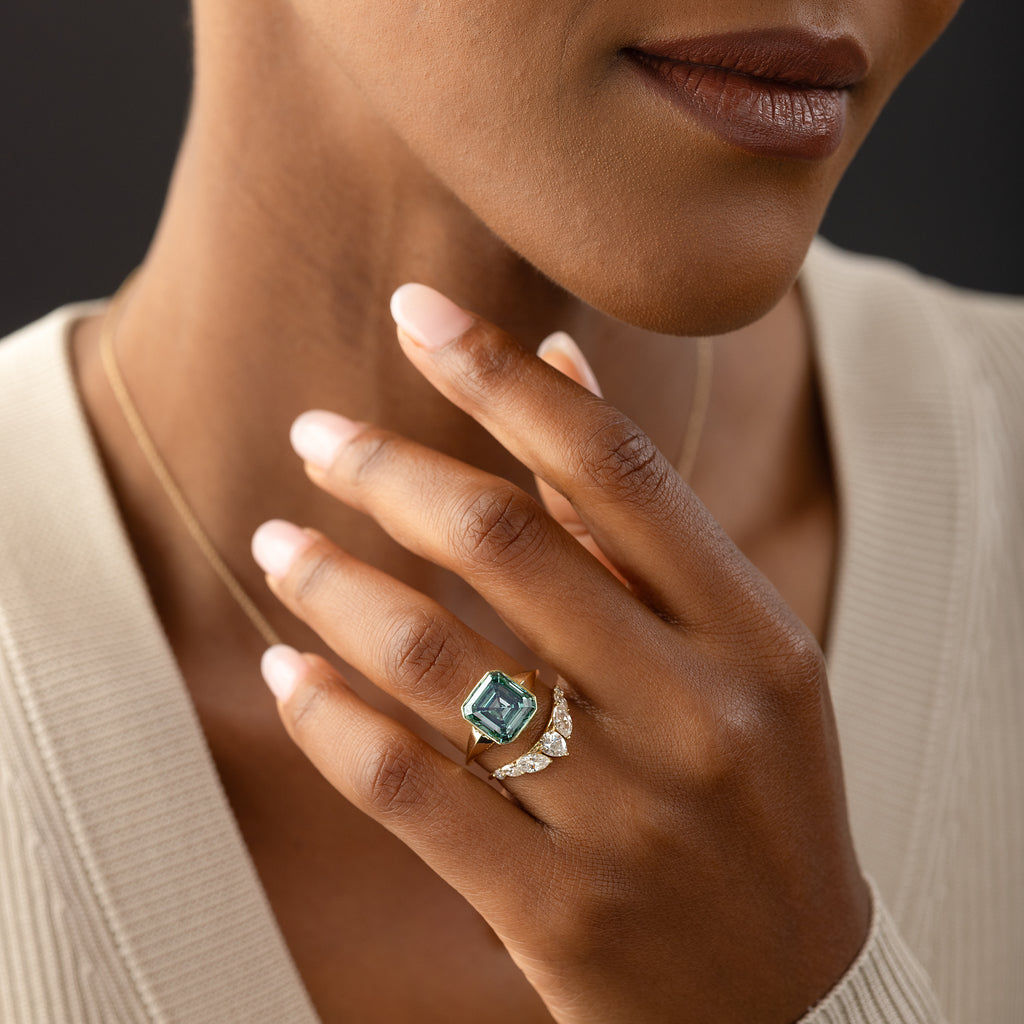 Elixir Ring, 5.08ct. Lab-Grown Green Diamond - OOS