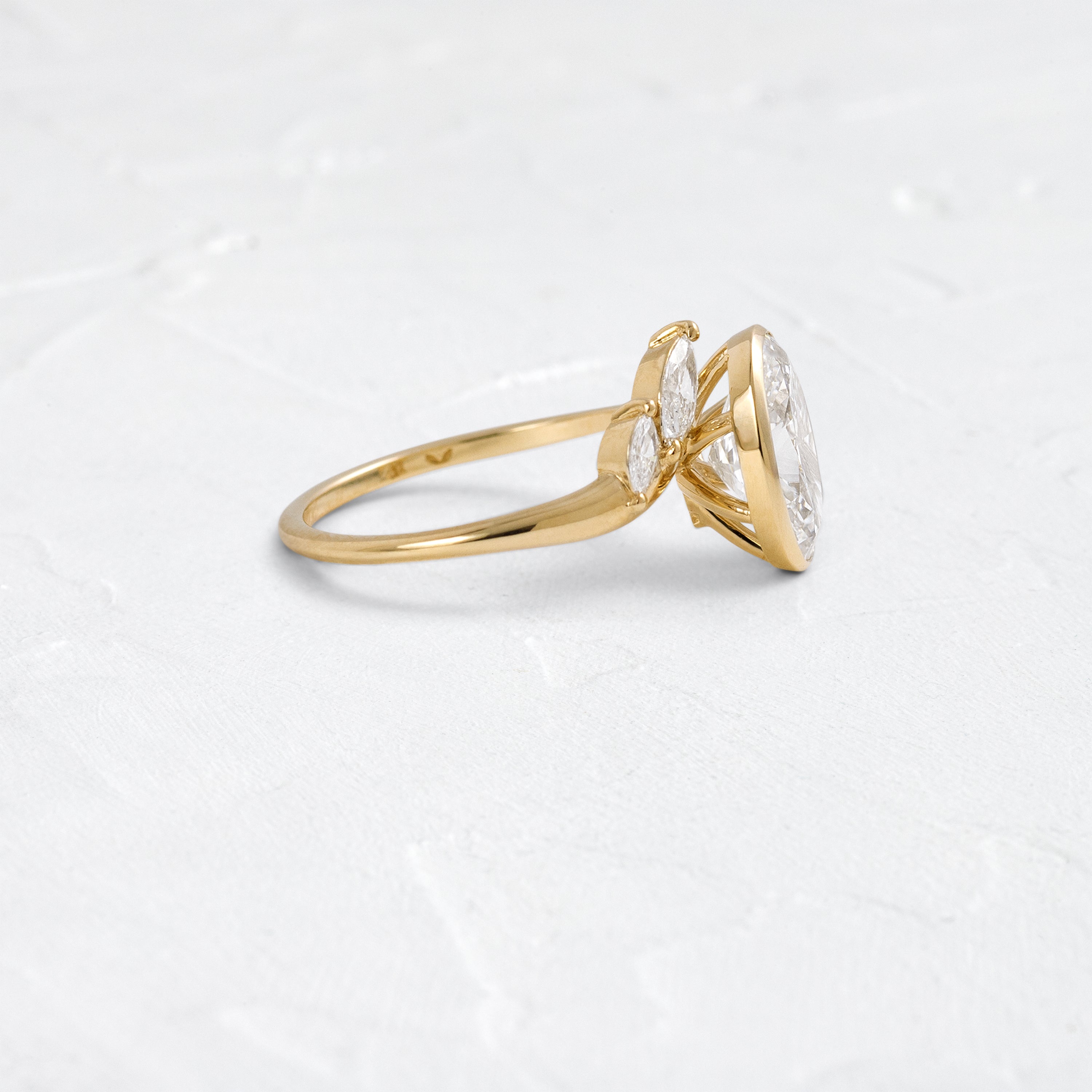 Skyward Ring, 2.53ct. LabGrown Oval Cut Engagement Ring Melanie