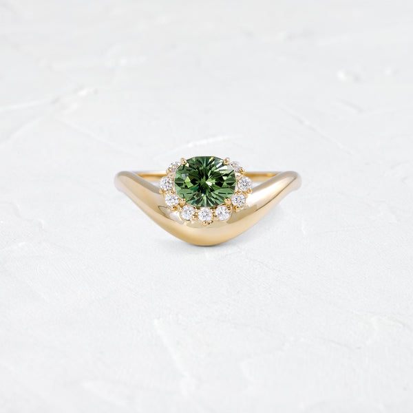 Astronomer Ring, 1ct. Mint Green Demantoid Garnet | Melanie Casey