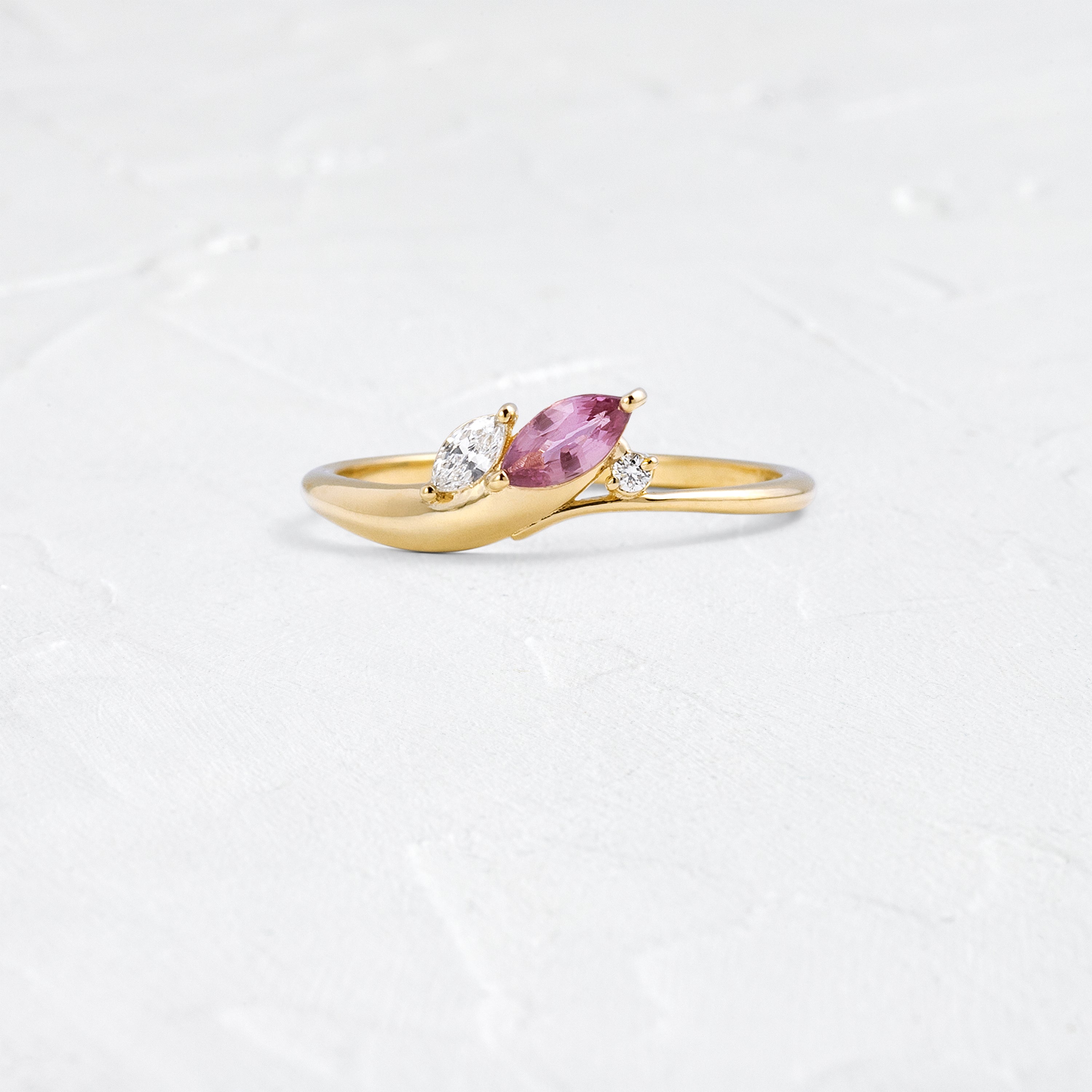Grand Cresting Ring - Dusty Rose | Melanie Casey Jewelry