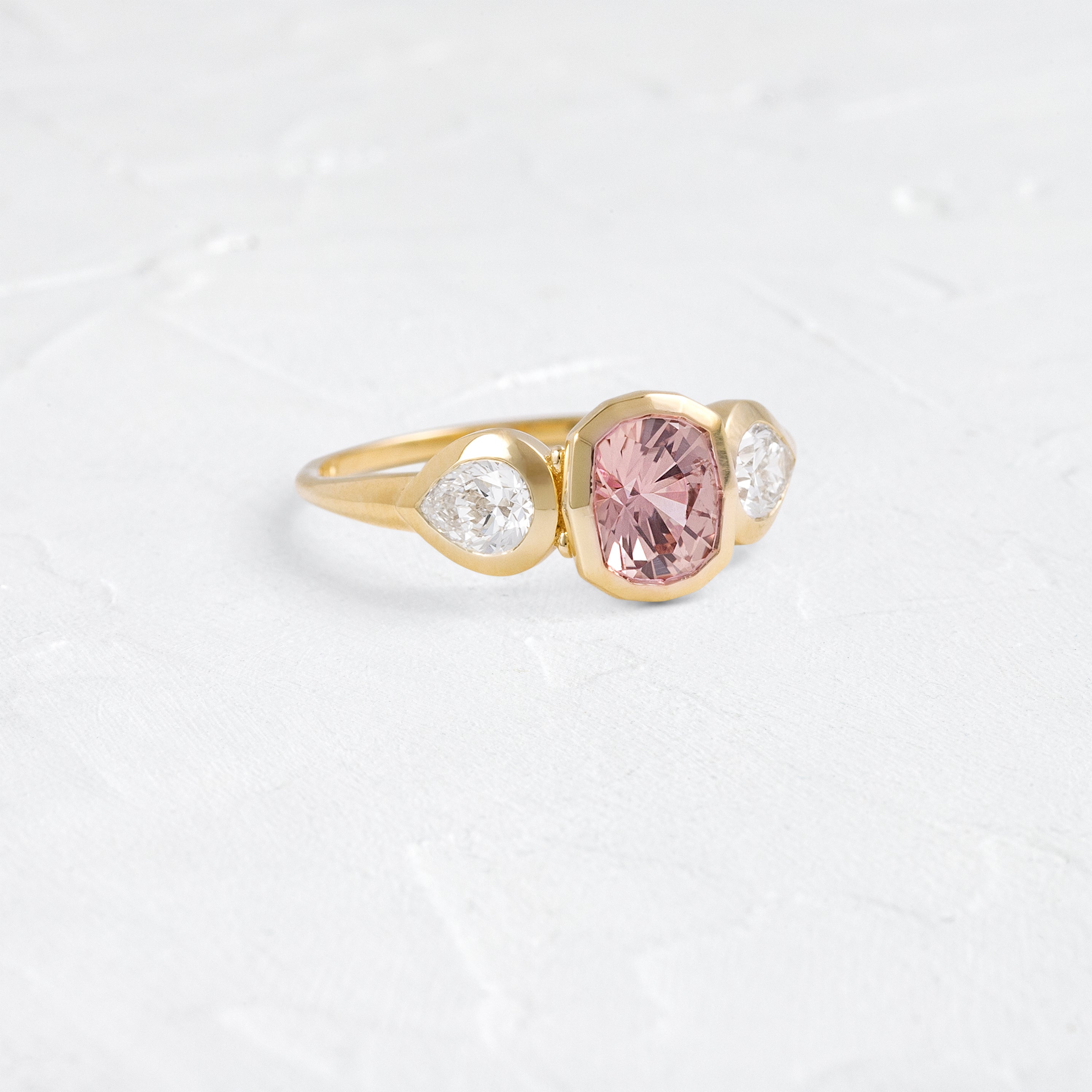 Moonrise Ring, 1.36ct. Pink Montana Sapphire | Melanie Casey Jewelry