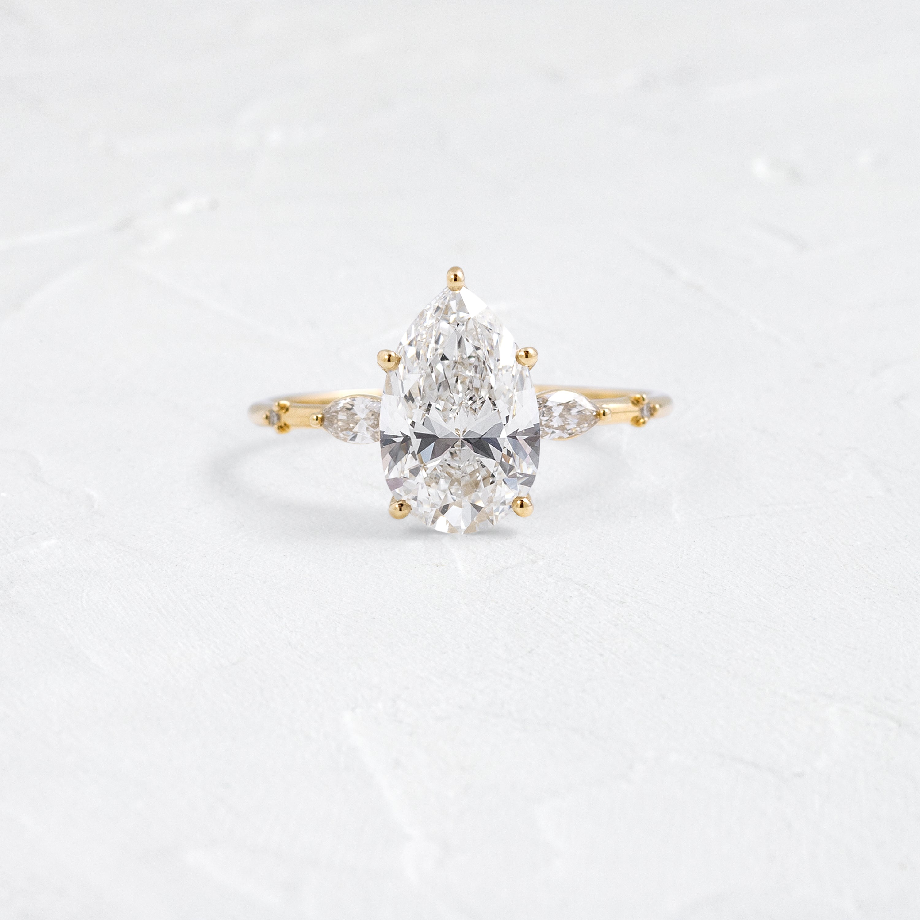 Windlass Ring, 1.8ct. Natural Pear Cut | Melanie Casey Fine Jewelry