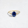 Snowdrift Ring, 1.81ct. Blue Madagascar Sapphire (14k Yellow Gold)