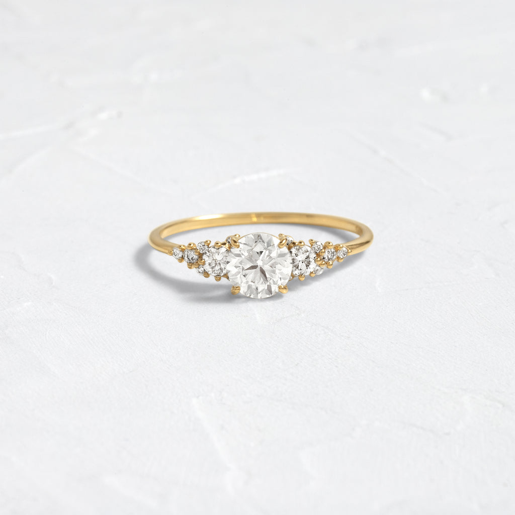 Cascade Ring, Natural Round Cut Melanie Casey Fine Jewelry