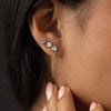 Zoom in on Two-Step Earrings - In Stock