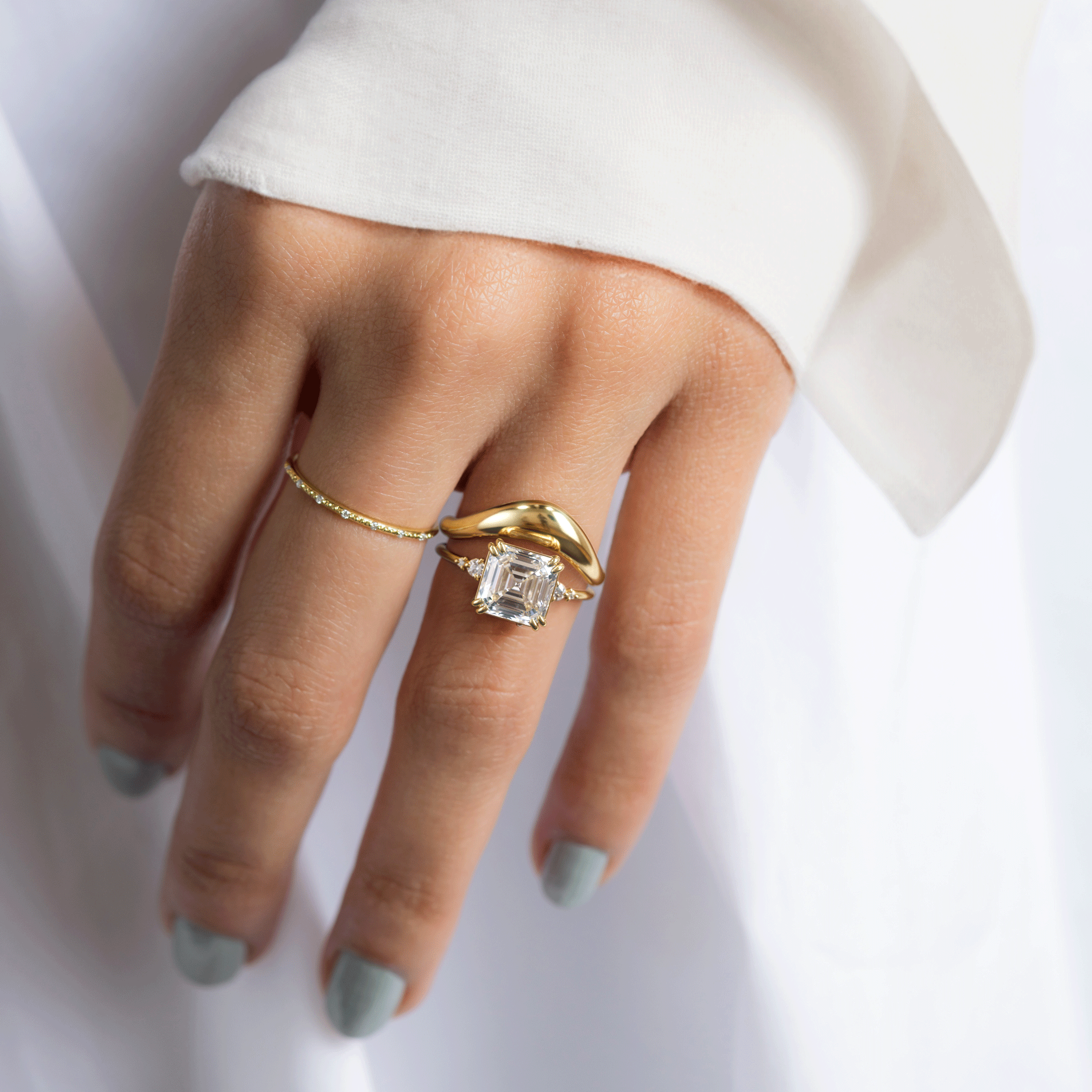 Pictorial Ring, Asscher Cut | Melanie Casey Fine Jewelry