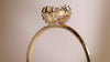 Zoom in on Unveiled Ring with Diamond Sweep, Oval Cut (14k Yellow Gold)