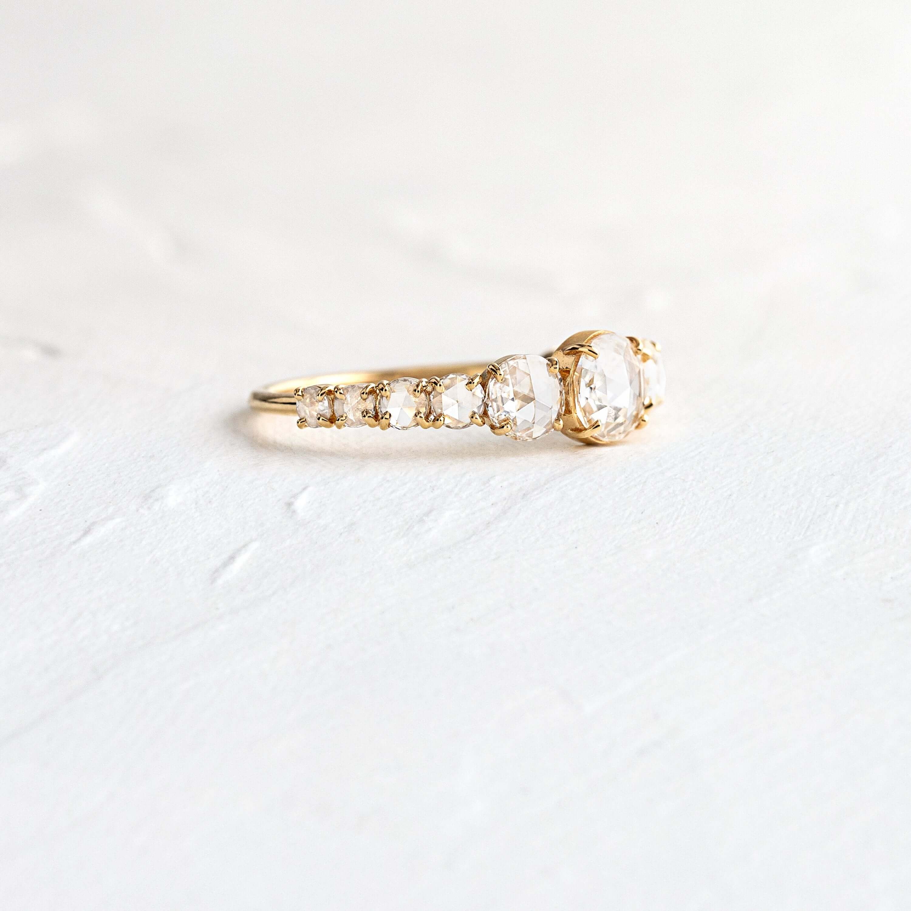 Rose Cut Diamond Waterway Ring | Melanie Casey Fine Jewelry
