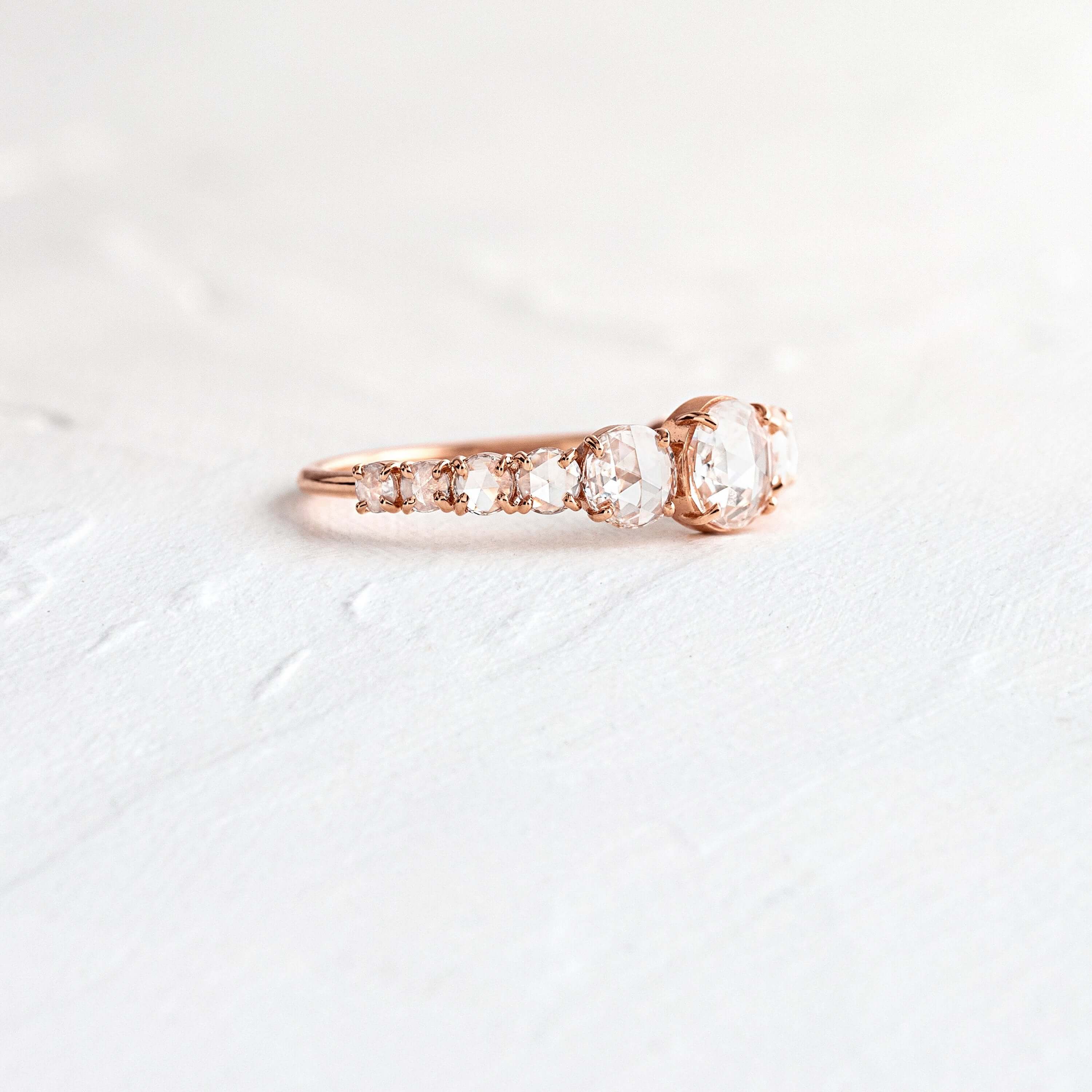 Rose Cut Diamond Waterway Ring | Melanie Casey Fine Jewelry