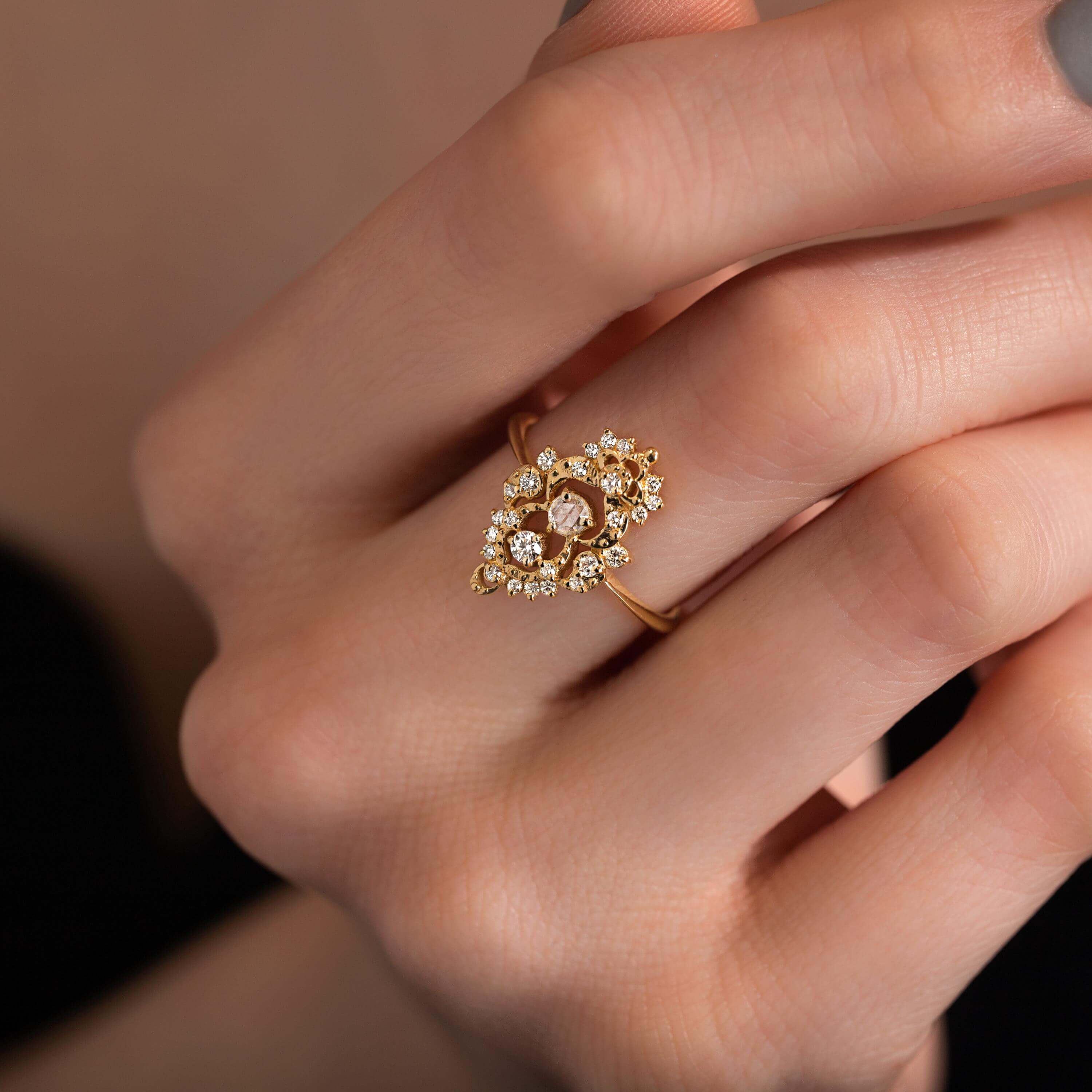Drawing Room Ring | Unique Cluster Ring by Melanie Casey Fine Jewelry