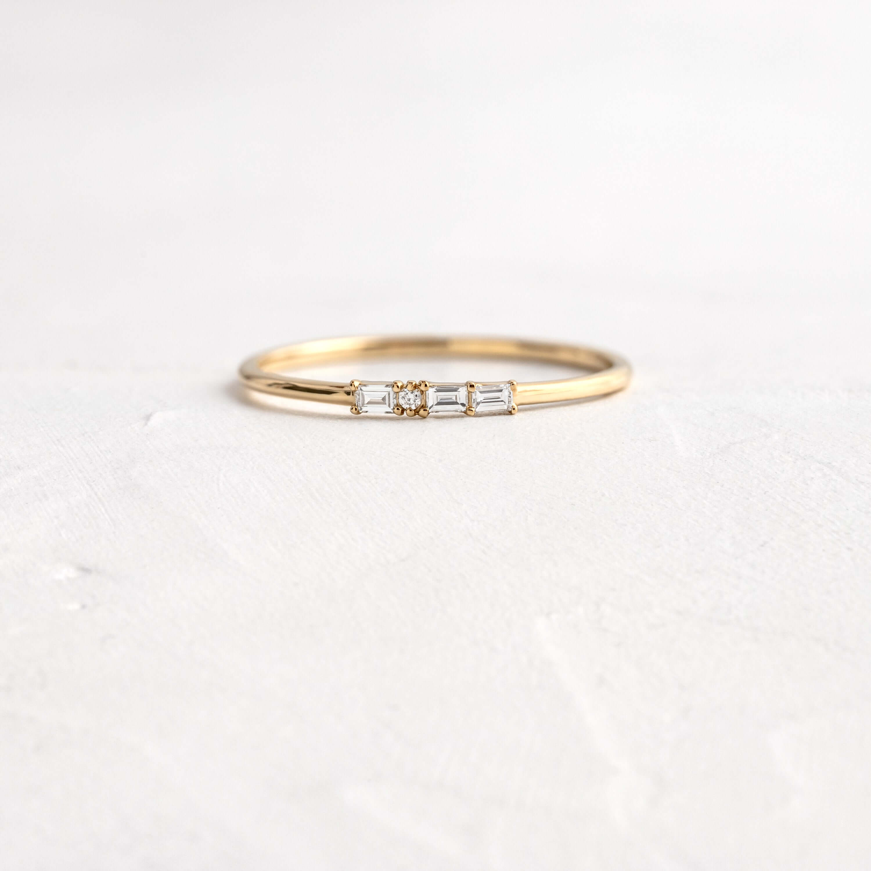 Morse Code Rings: Initials - Custom Diamond Letter Rings by Melanie Casey