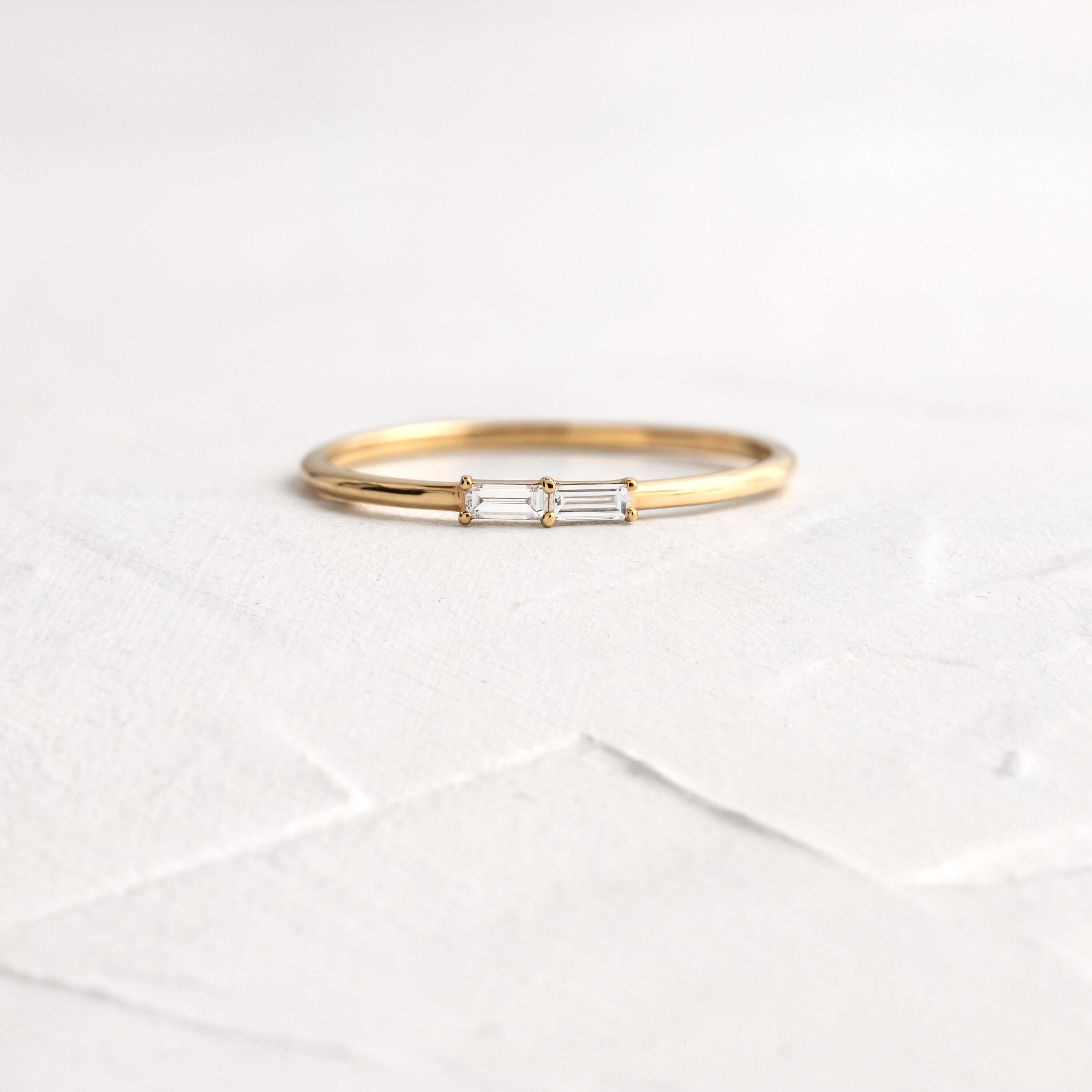 Morse Code Rings: Initials - Custom Diamond Letter Rings by Melanie Casey