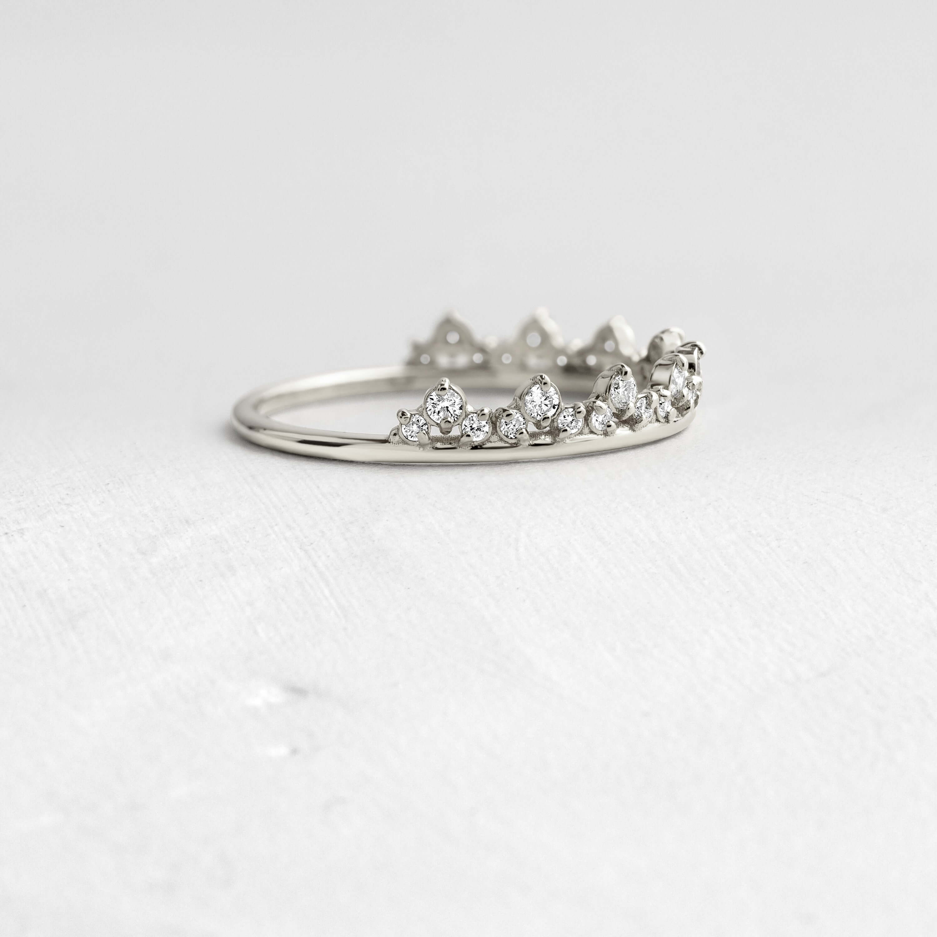 Band Handcrafted Solitaire Engagement Ring Melanie Casey