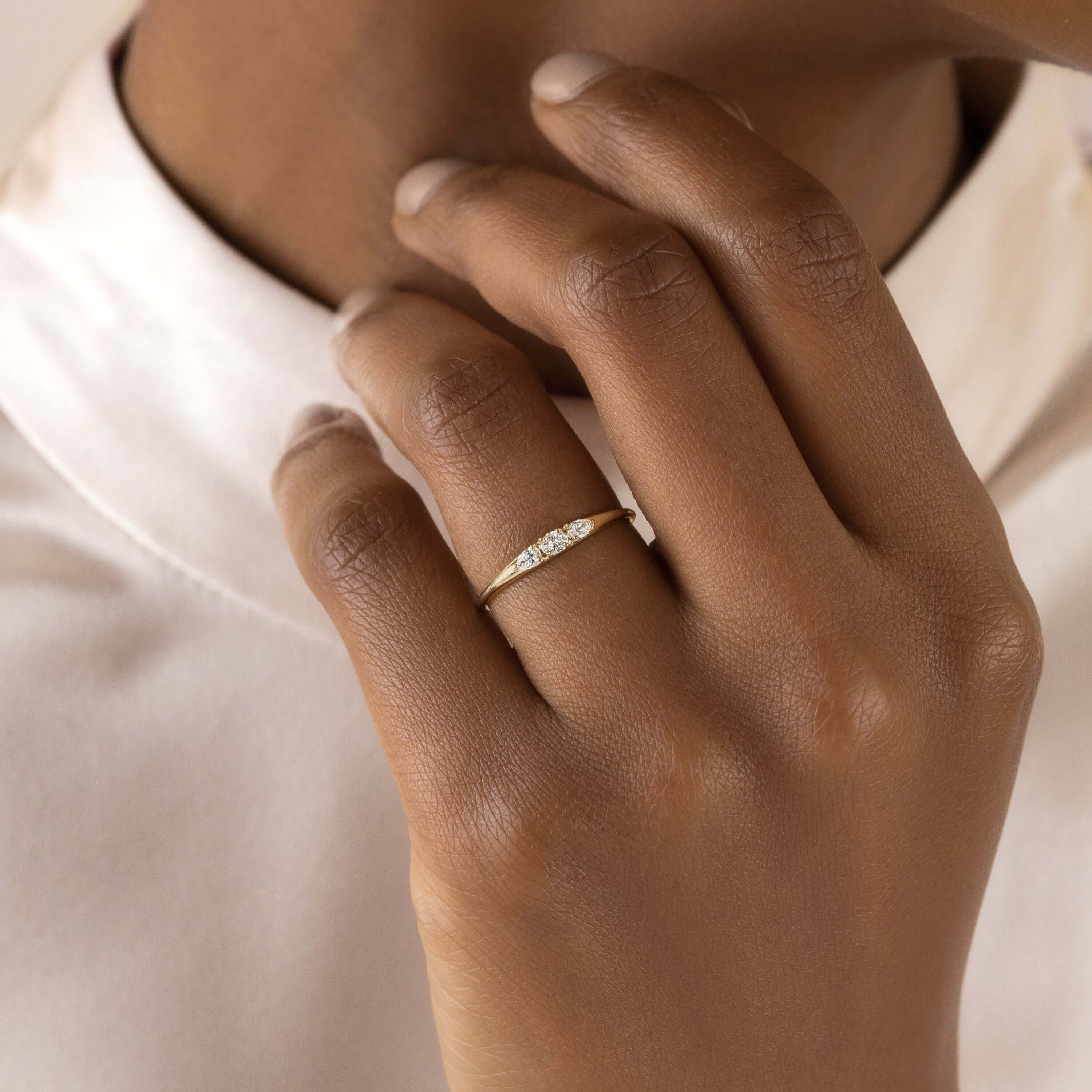 Composure Ring | Handcrafted 14k Gold & Diamond Ring – Melanie Casey