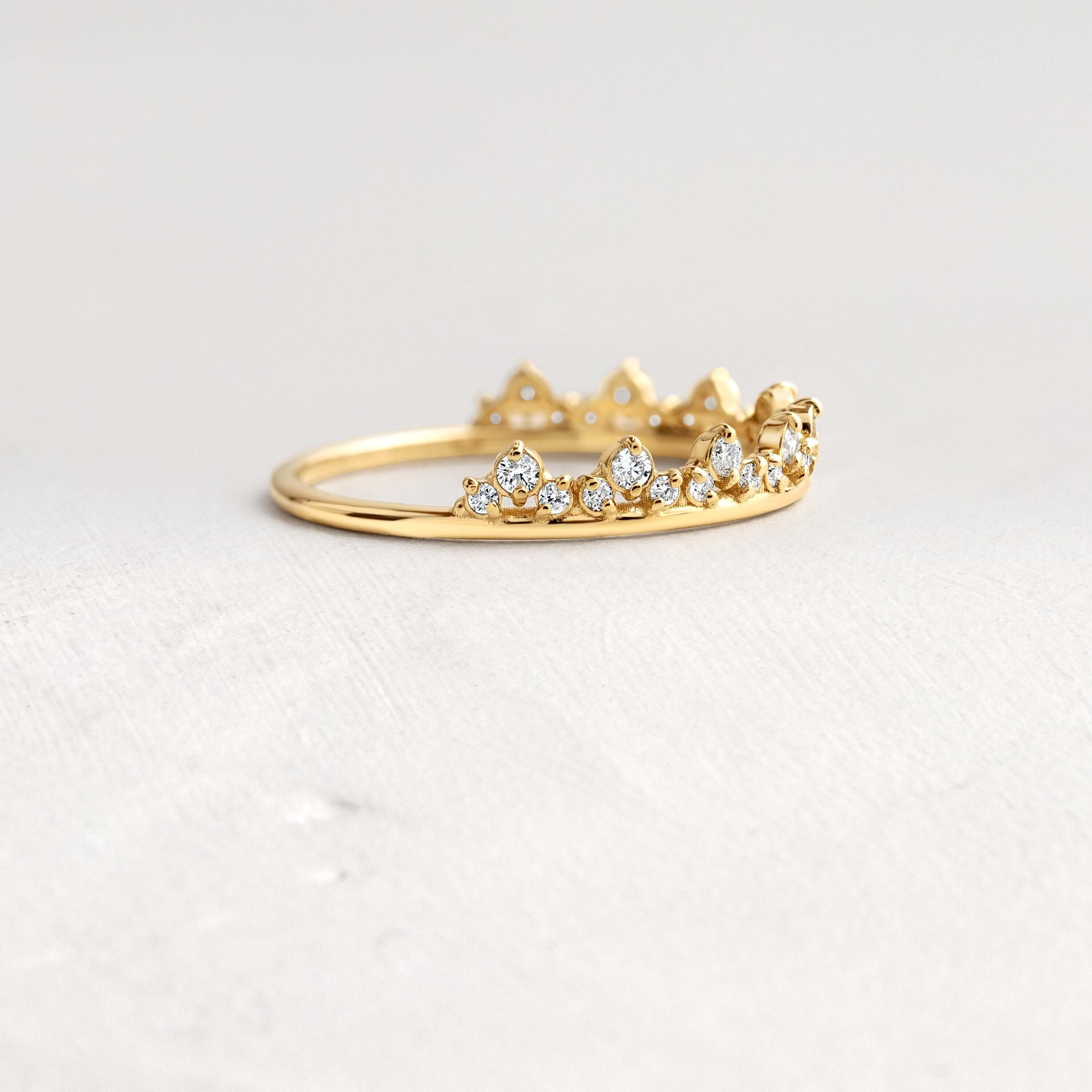 Band Handcrafted Solitaire Engagement Ring Melanie Casey