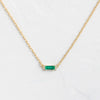Emerald Spring Necklace (14k Yellow Gold)