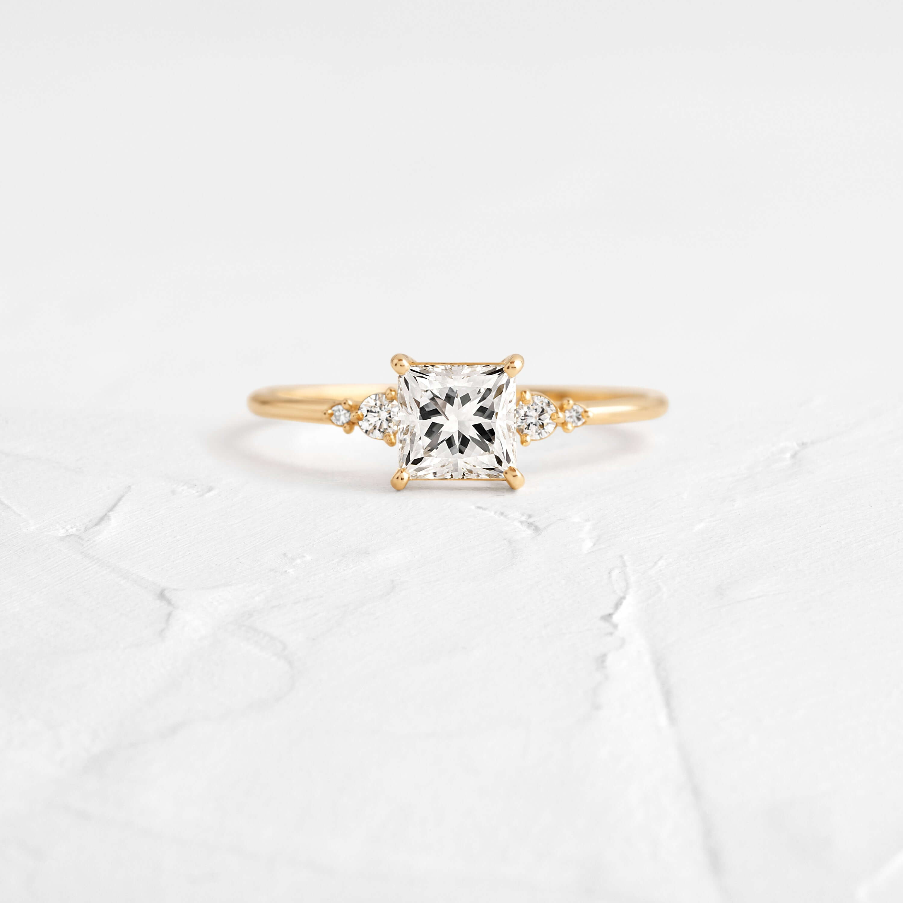 Pictorial Ring, Princess Cut Melanie Casey Fine Jewelry Engagement Ring