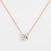 Diamond Threaded Necklace (14k Yellow Gold)