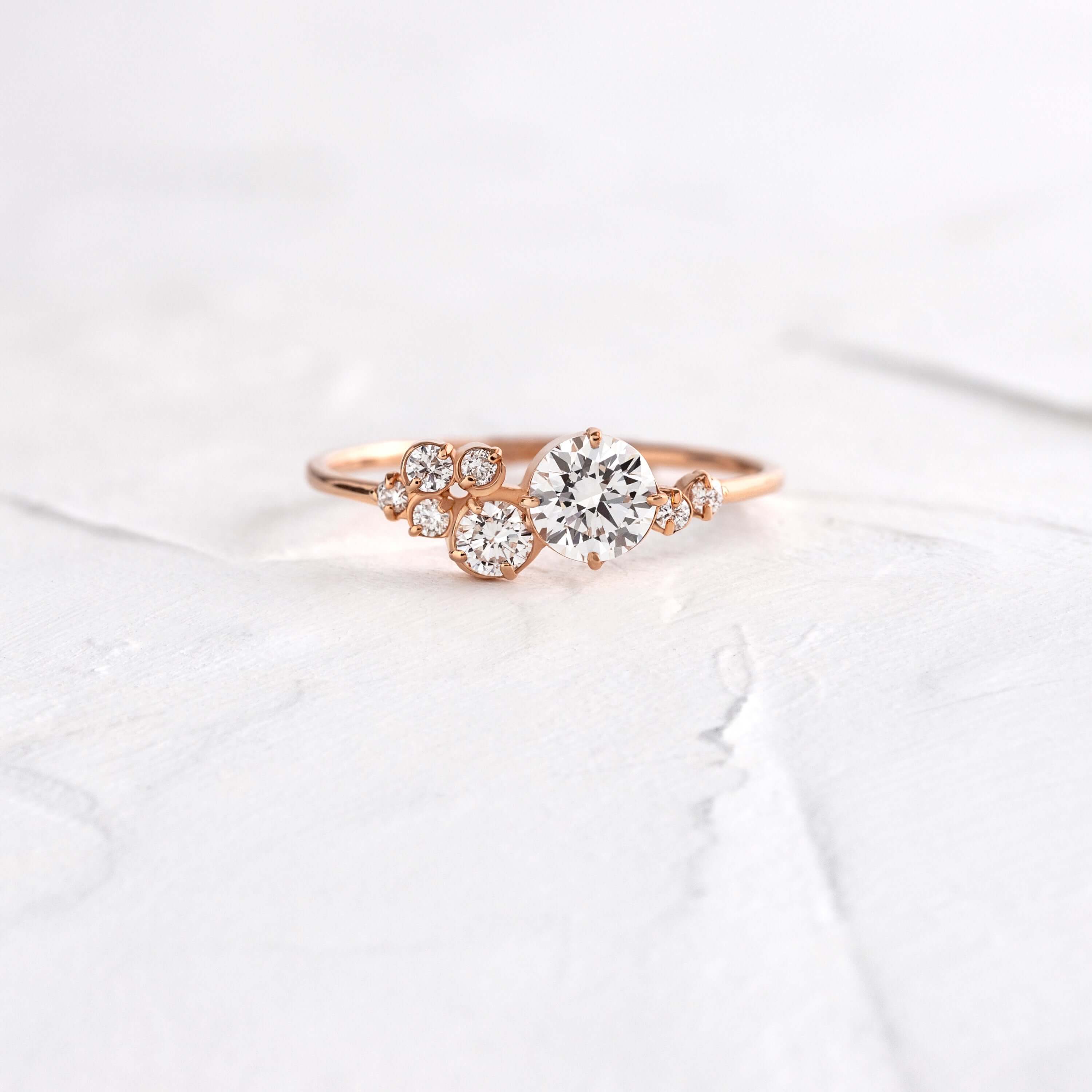 Diamond Indie Ring | Unique Cluster | Melanie Casey Fine Jewelry