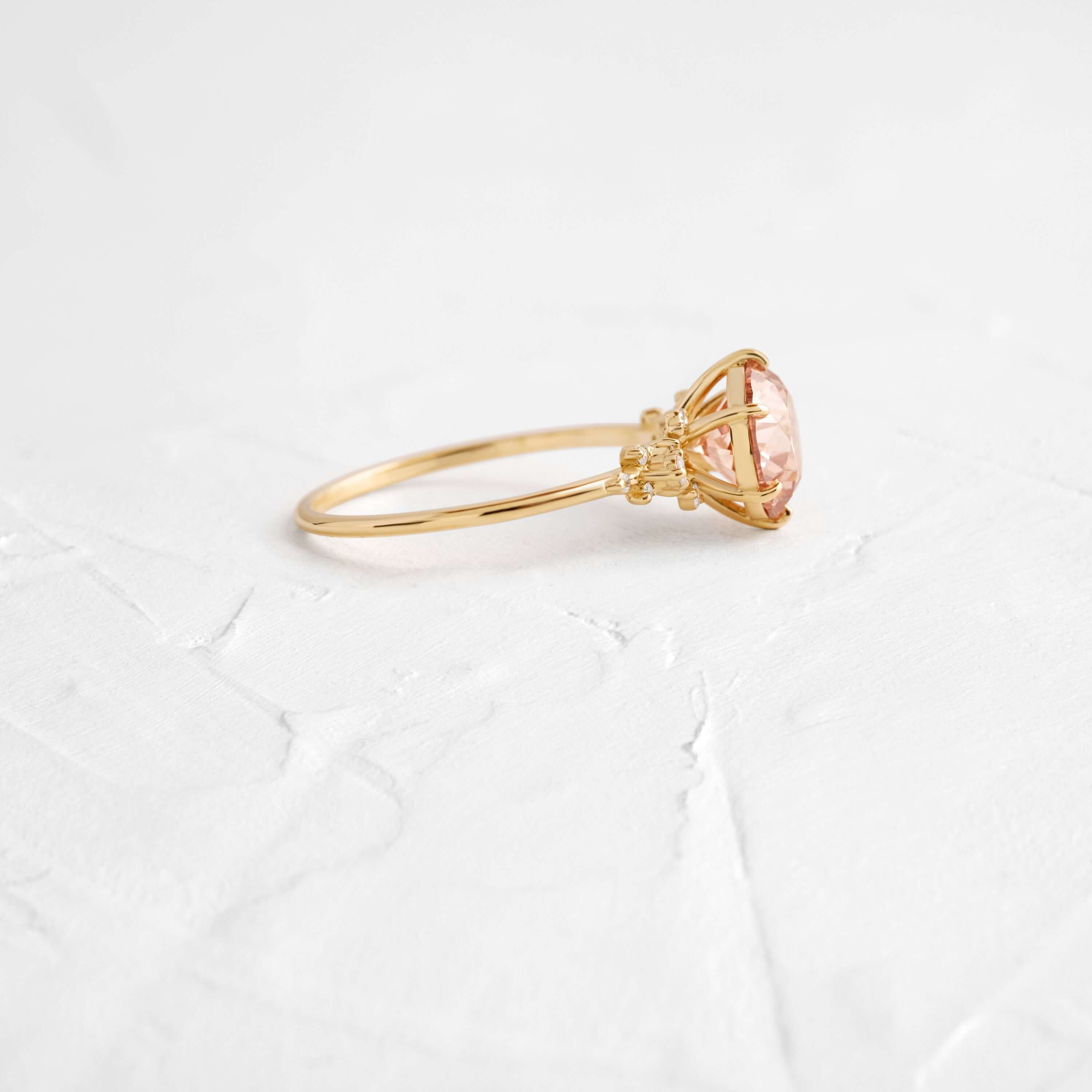 blossom ring yellow gold