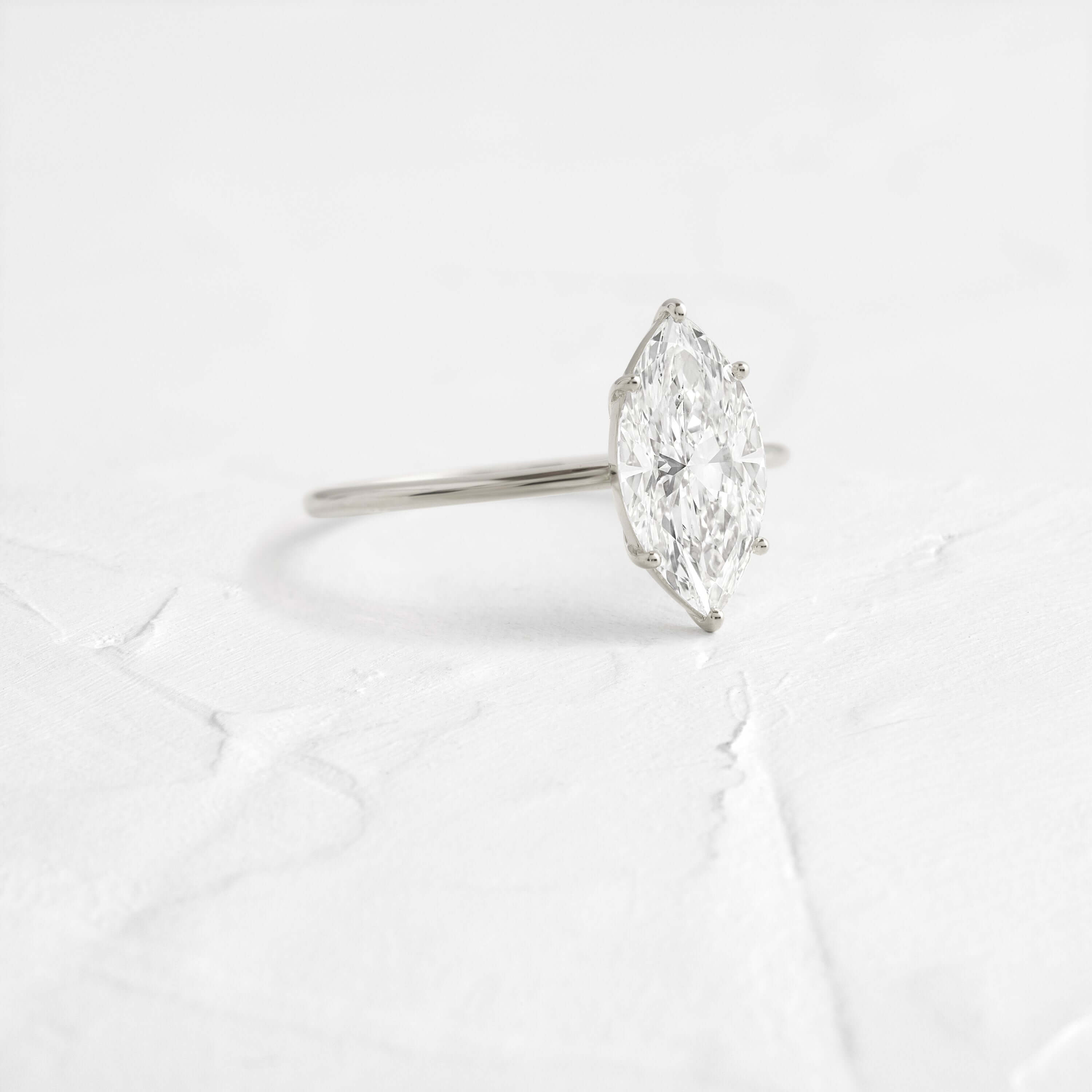 Whisper Ring, Marquise Cut - Melanie Casey