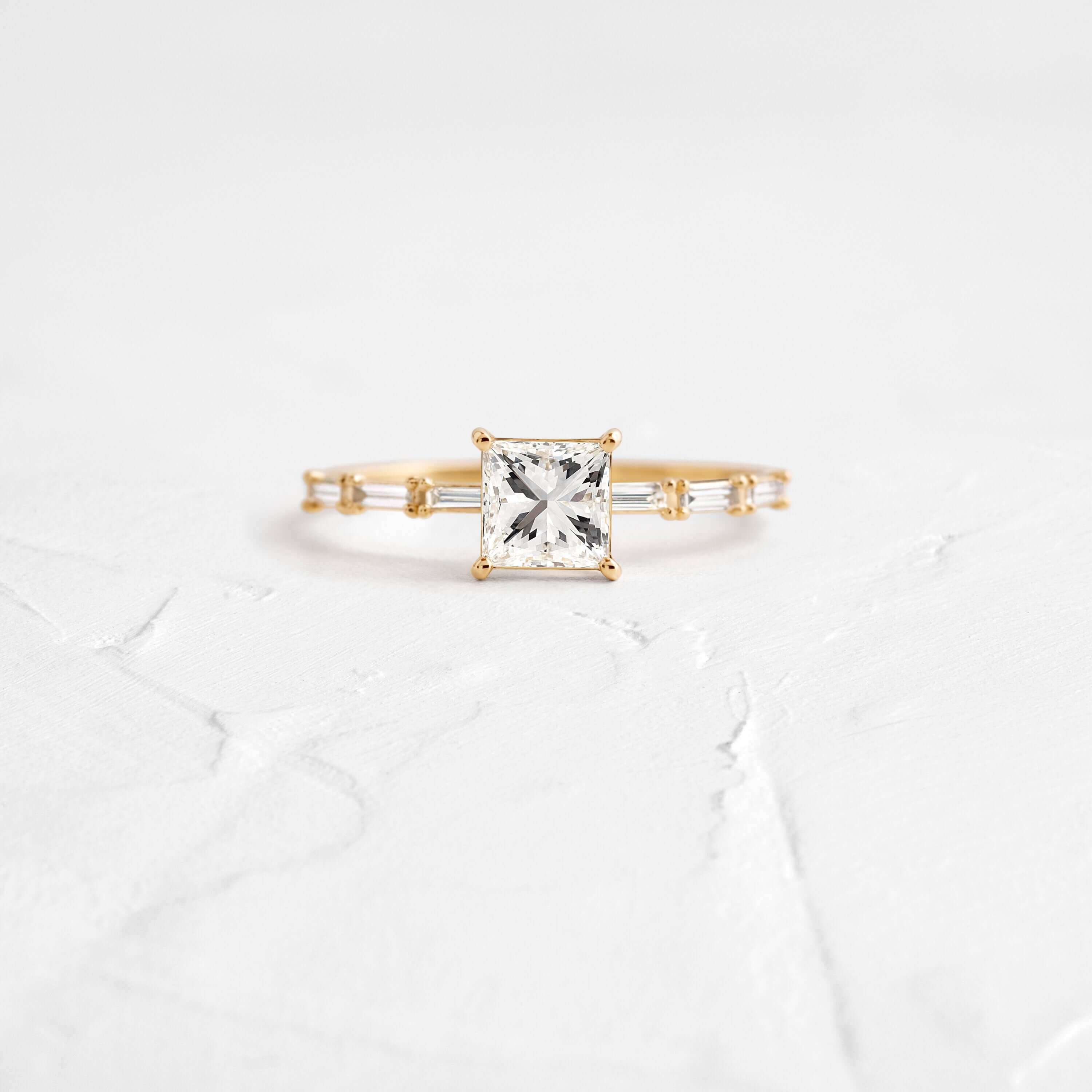 Fluency Ring, 0.71ct. Natural Princess Cut | Melanie Casey Jewelry