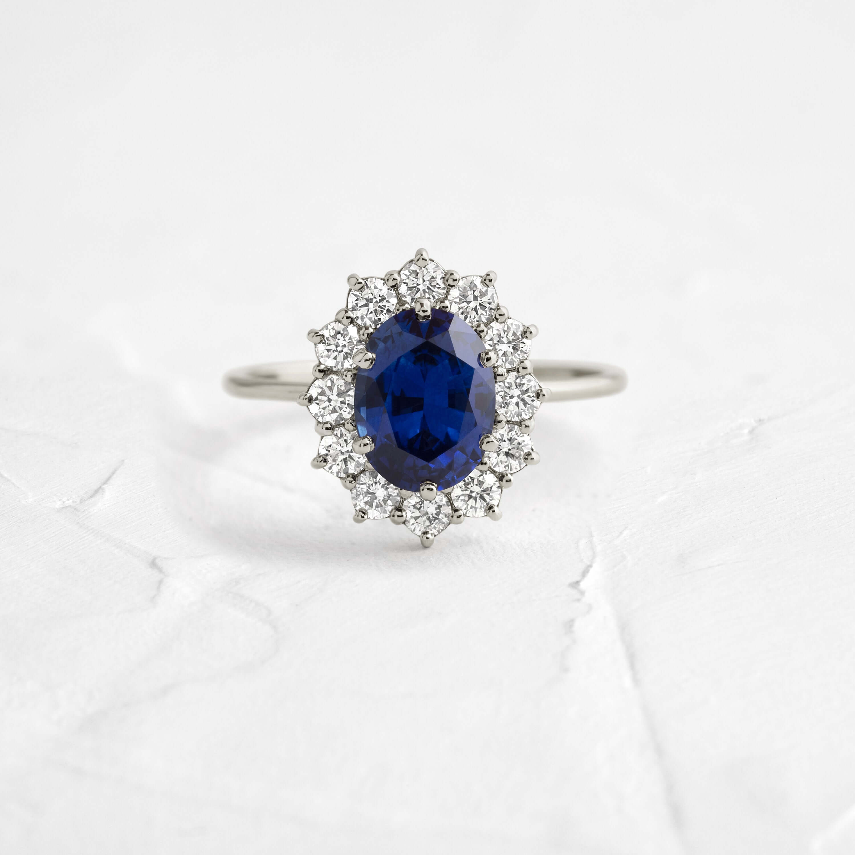 Helio Ring, Oval Cut Blue Sapphire Melanie Casey - Main Image