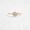 Canvas Ring, 1.17ct. Antique Round Cut Champagne Diamond (14k Yellow Gold)