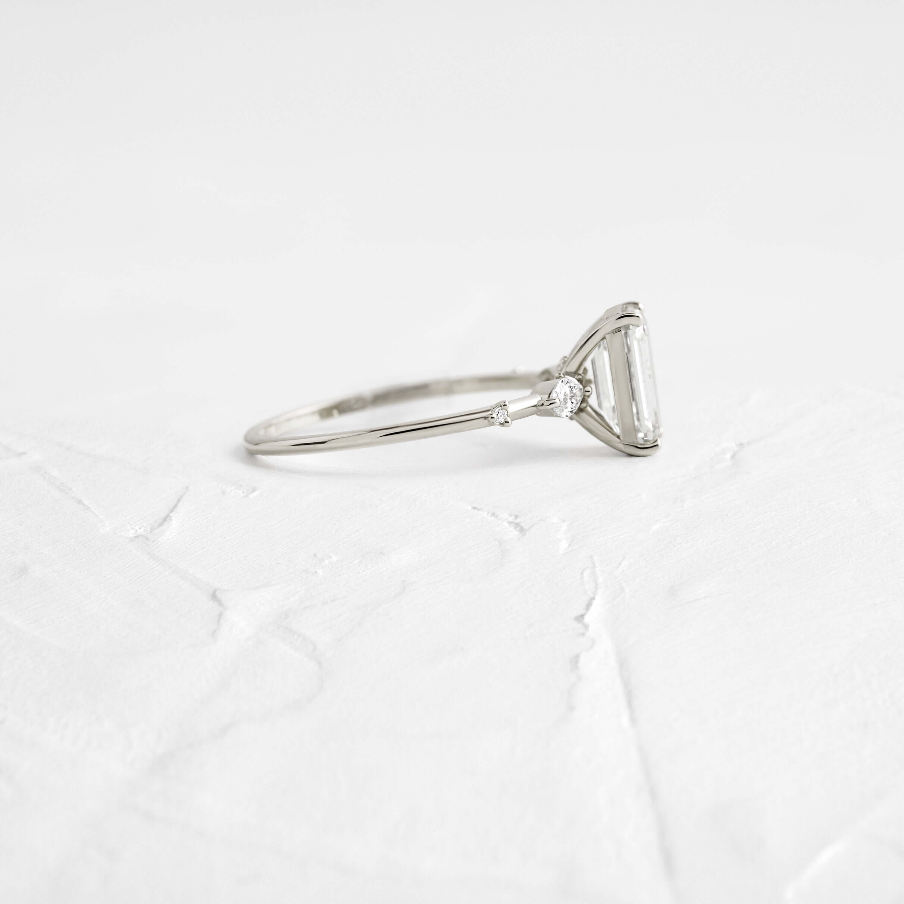 Windlass Ring, Emerald Cut Diamond Melanie Casey Fine Jewelry