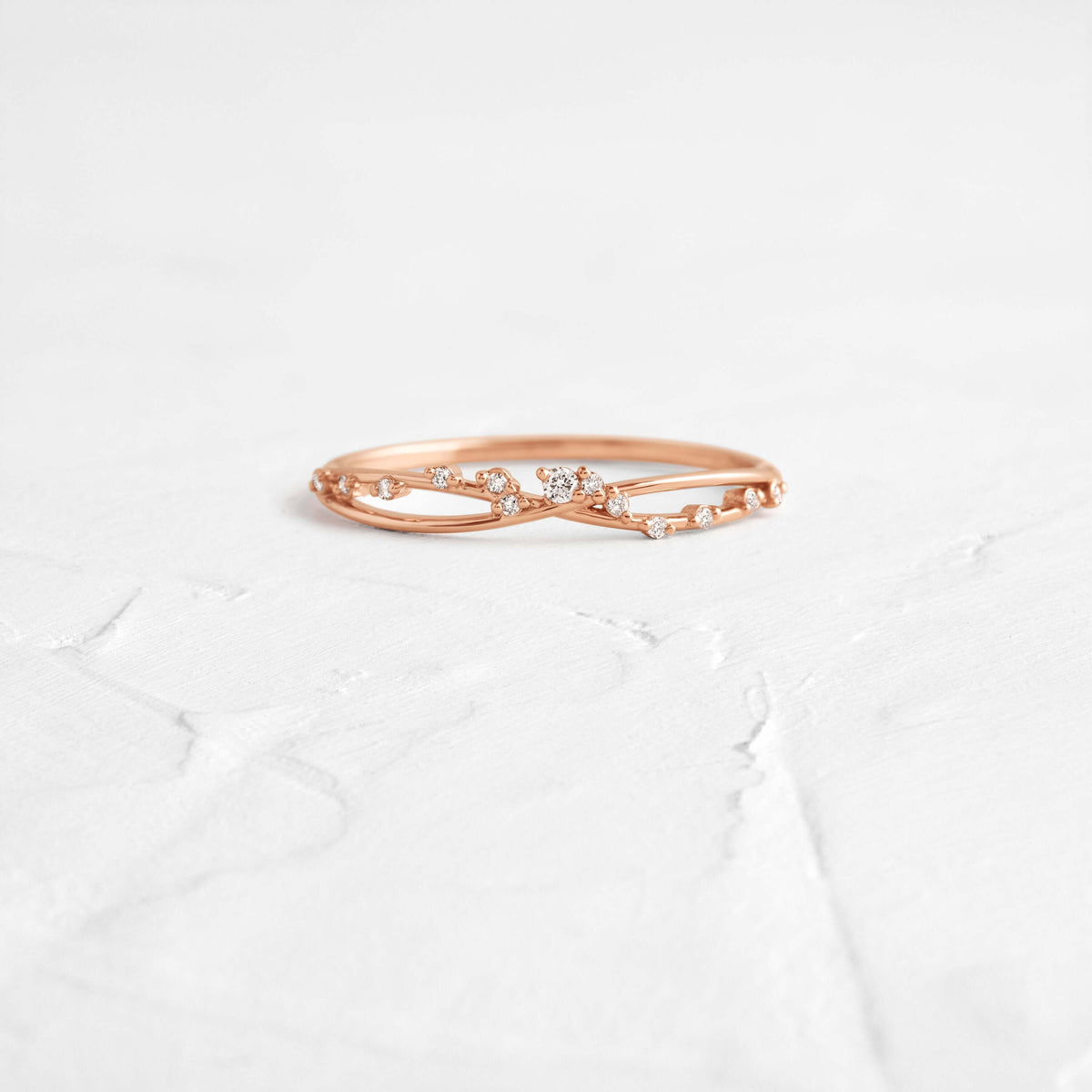 Infinity Ring - A Beautiful Diamond Infinity Band by Melanie Casey