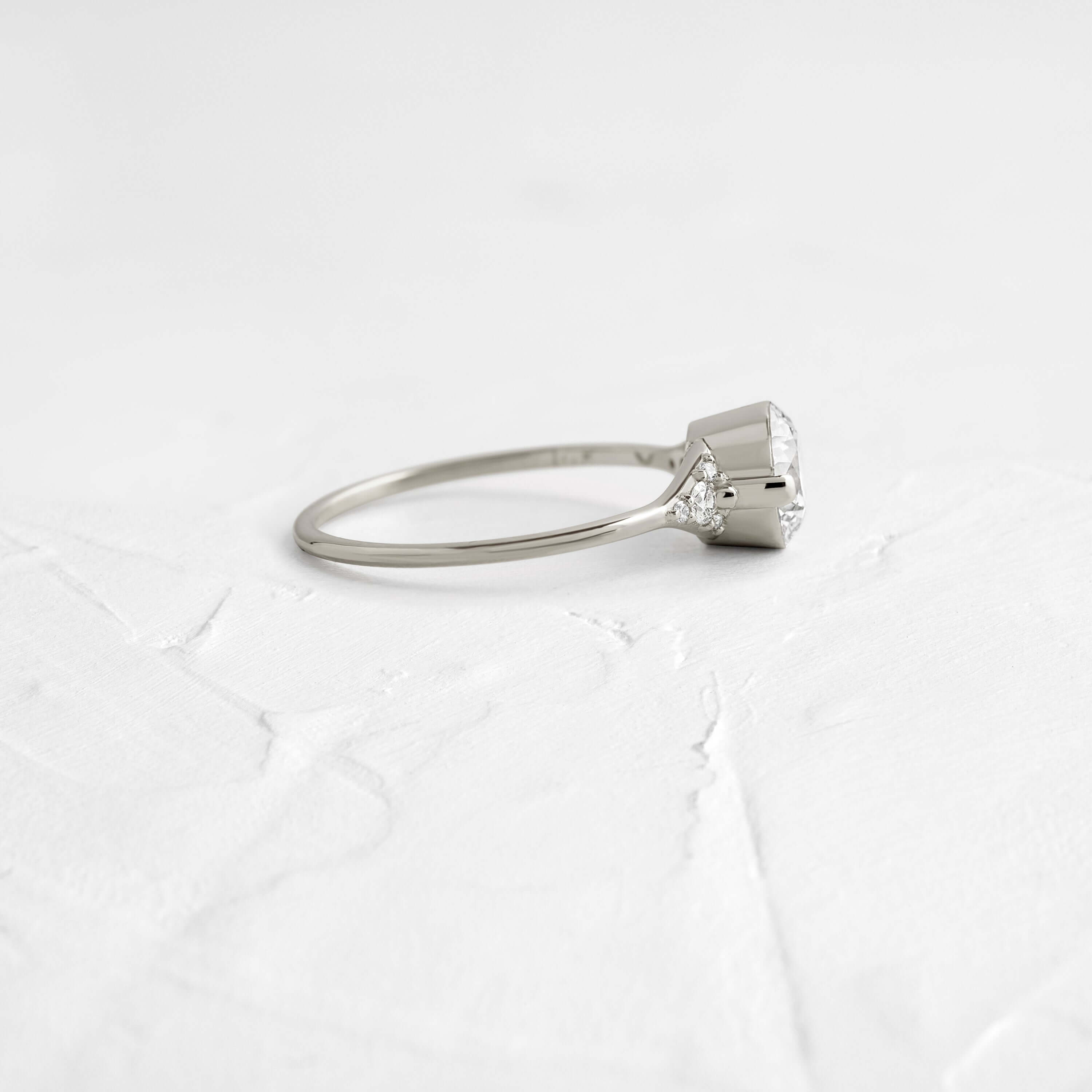 Lady's Slipper Ring Engagement Ring by Melanie Casey Fine Jewelry