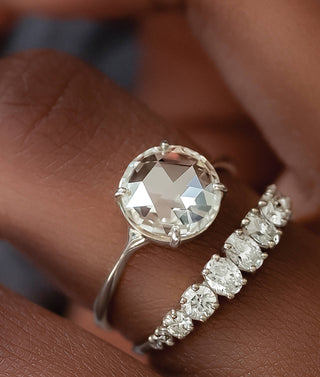 OOAK 1.73 Carat Oval Rose Cut Diamond Ring – Vale Jewelry